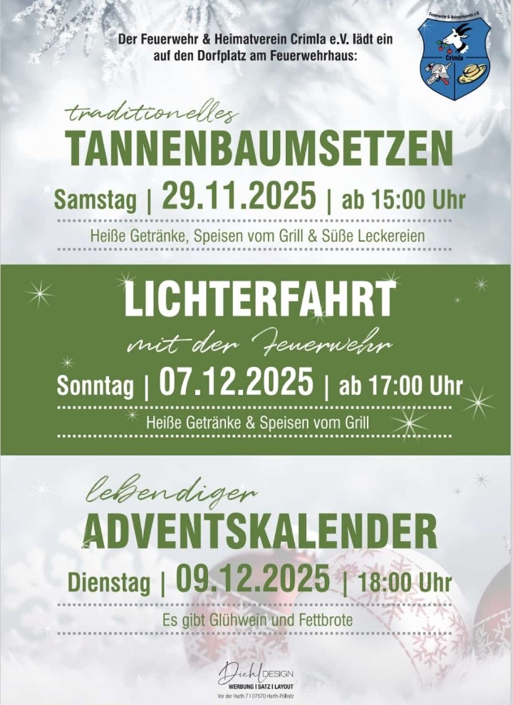 unsere Veranstaltungen im Dezember 2025