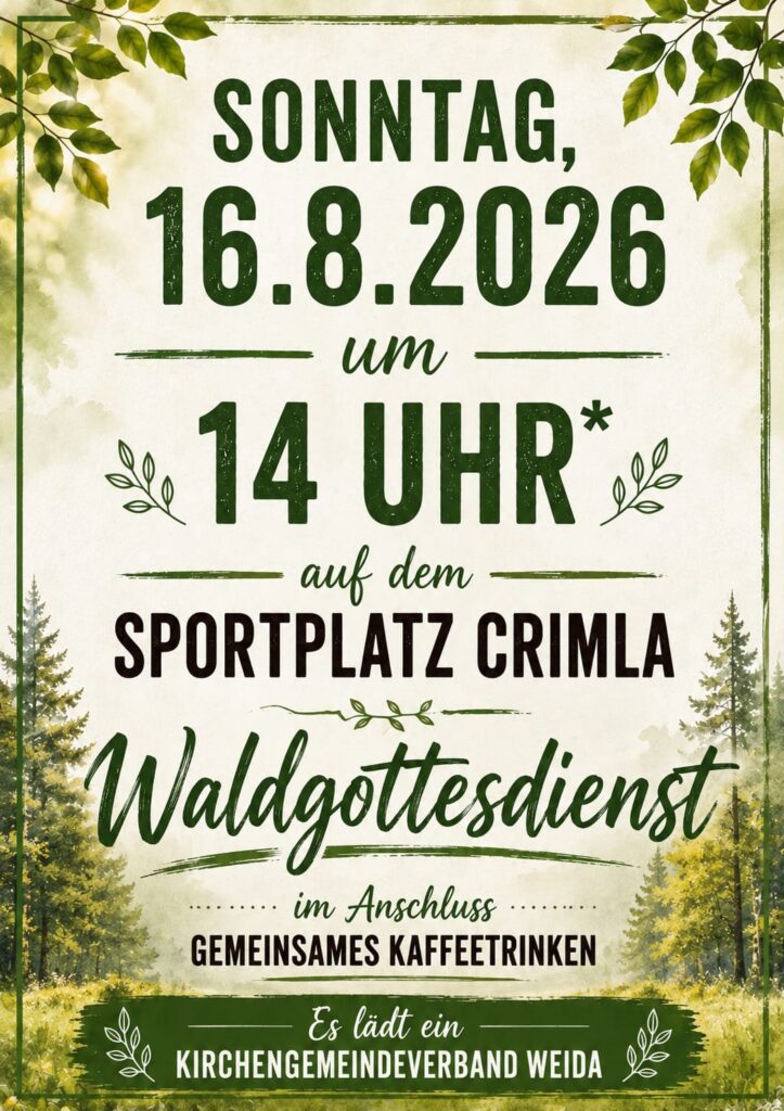 Waldgottesdienst in Crimla
